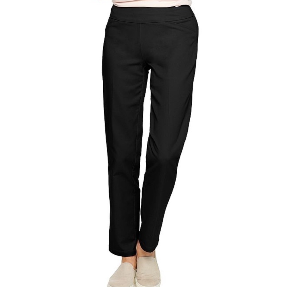 Petite Croft & Barrow Black Mid Rise Pants